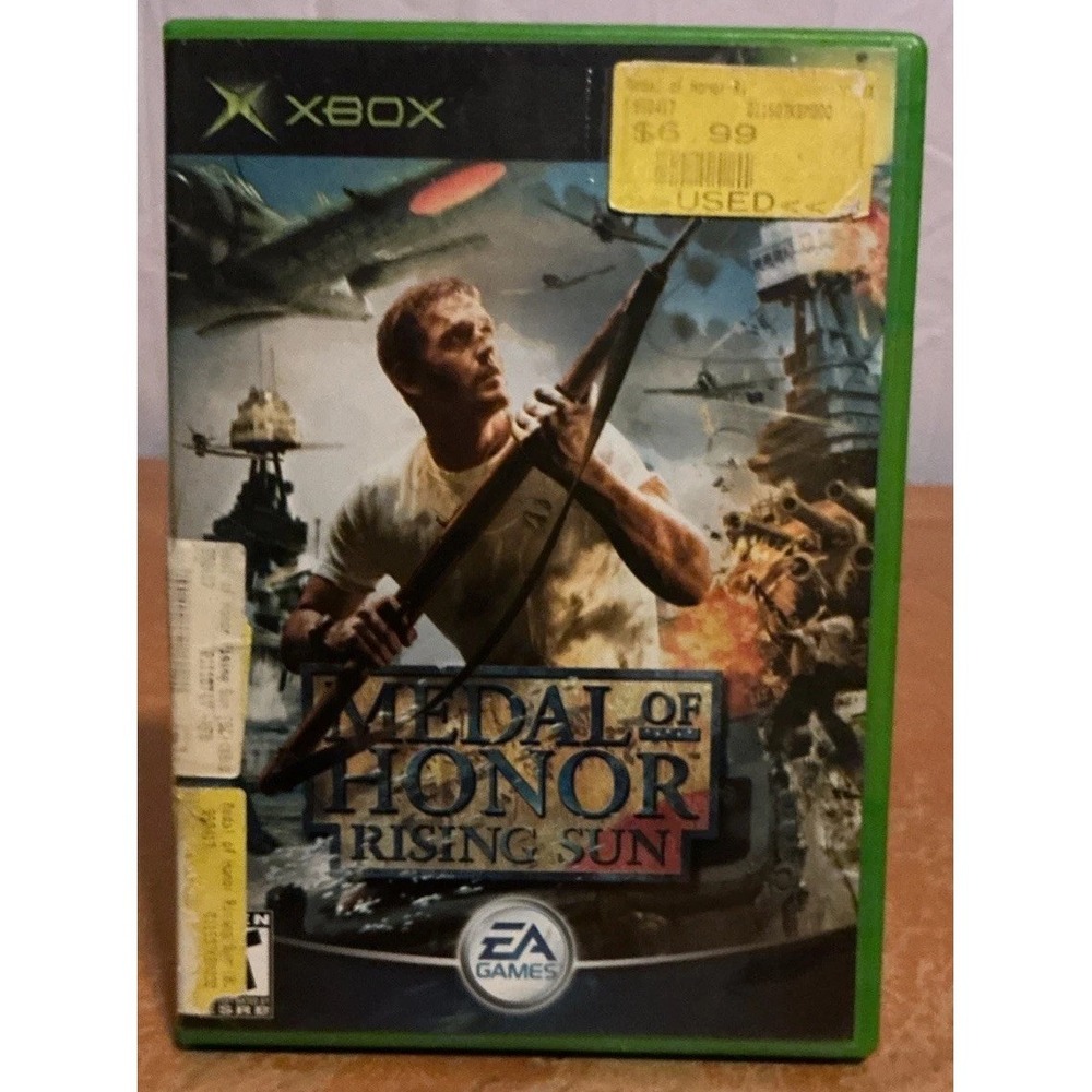 Medal of Honor: Rising Sun Xbox (2003) CIB w/ Case Manual, Disc Scratched,